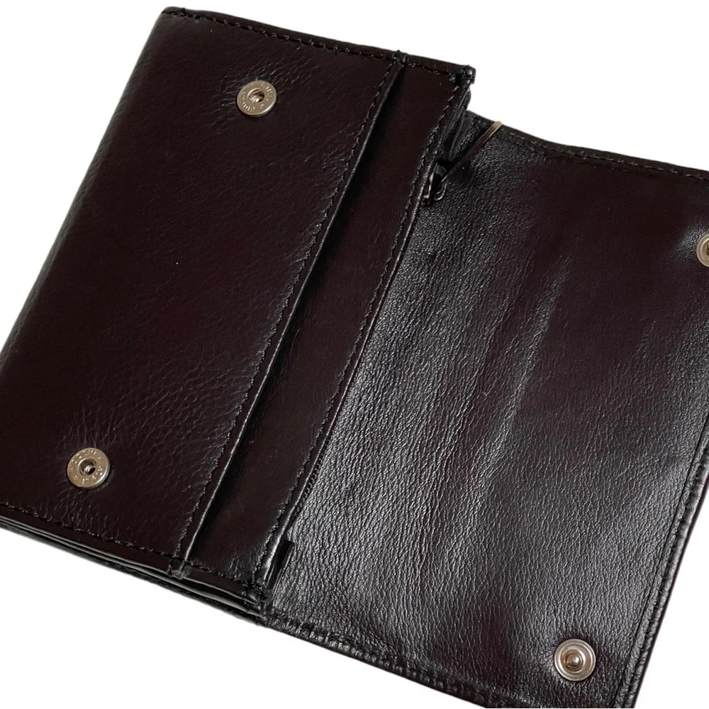 UK Springvale Brown Genuine Leather Fold Wallet w/ Multiple Pockets & Slots